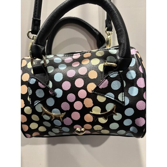 Luv Betsey by Betsey Johnson Rose Mini Barrel Crossbody Multi Colors - Picture 1 of 11